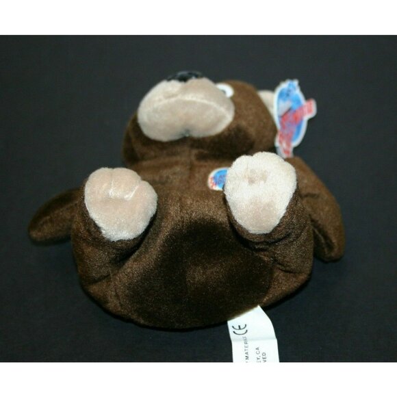 Planet Hollywood 6" plush beanie bear Cosmo 1997 brown toy new - Picture 6 of 7